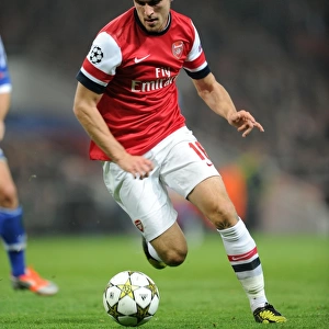 Aaron Ramsey: In Action for Arsenal Against Schalke 04, UEFA Champions League 2012-13