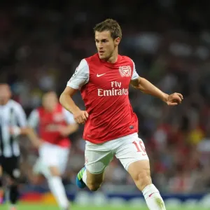 Aaron Ramsey: In Action for Arsenal against Udinese, UEFA Champions League Play-Off, 2011