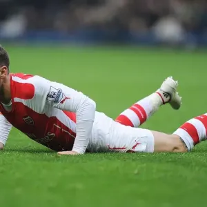 Aaron Ramsey in Action: Arsenal vs. West Bromwich Albion, Premier League 2014/15