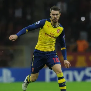 Aaron Ramsey in Action: Arsenal vs. Galatasaray, UEFA Champions League, Istanbul, 2014 Aaron Ramsey in Action: Arsenal vs. Galatasaray, UEFA Champions League, Istanbul, 2014