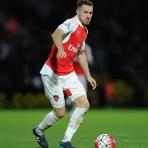 Aaron Ramsey in Action: Arsenal vs. Watford, Premier League 2015/16