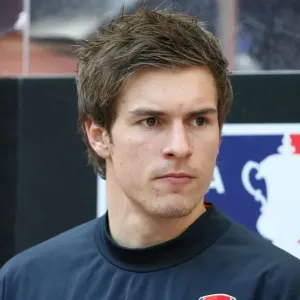 Aaron Ramsey in Action: Arsenal vs. Chelsea, FA Cup Semi Final, Wembley Stadium, 2009