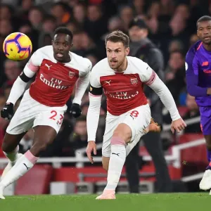 Aaron Ramsey in Action: Arsenal vs. Liverpool, Premier League 2018-19 Aaron Ramsey in Action: Arsenal vs. Liverpool, Premier League 2018-19