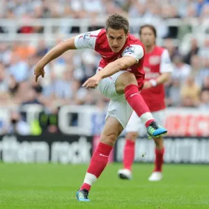 Aaron Ramsey in Action: Arsenal vs. Newcastle United, Premier League 2011-12 Aaron Ramsey in Action: Arsenal vs. Newcastle United, Premier League 2011-12