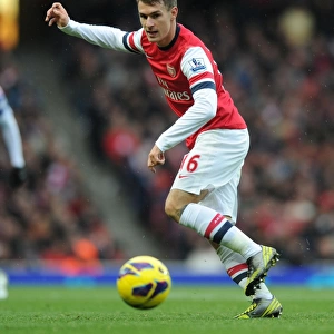 Aaron Ramsey in Action: Arsenal vs. Queens Park Rangers, Premier League 2012-13