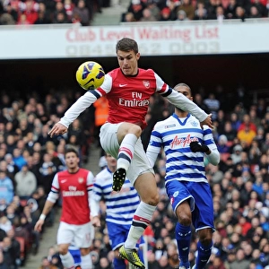 Aaron Ramsey in Action: Arsenal vs. Queens Park Rangers, Premier League 2012-13