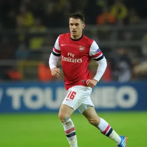 Aaron Ramsey in Action: Arsenal vs. Borussia Dortmund, UEFA Champions League (2013-14)