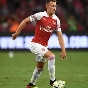 Aaron Ramsey in Action: Arsenal vs Atletico Madrid, International Champions Cup 2018