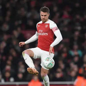 Aaron Ramsey in Action: Arsenal vs Blackpool, Carabao Cup 2018-19