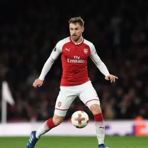 Aaron Ramsey in Action: Arsenal vs CSKA Moscow, UEFA Europa League Quarterfinals