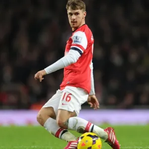 Aaron Ramsey in Action: Arsenal vs Hull City, Premier League 2013-14