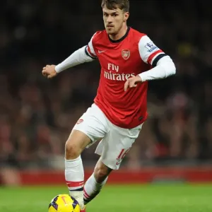 Aaron Ramsey in Action: Arsenal vs Hull City, Premier League 2013-14