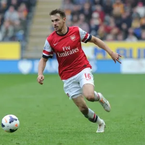 Aaron Ramsey in Action: Arsenal vs Hull City, Premier League 2013-2014