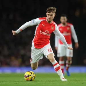 Aaron Ramsey in Action: Arsenal vs Leicester City, Premier League 2014-15