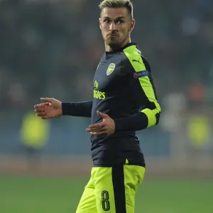 Aaron Ramsey in Action: Arsenal vs Ludogorets, UEFA Champions League 2016-17