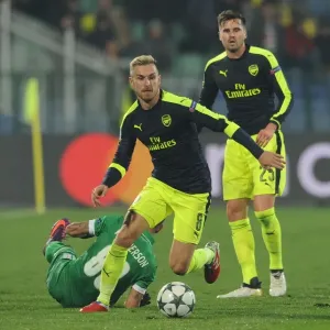 Aaron Ramsey in Action: Arsenal vs Ludogorets, UEFA Champions League 2016-17