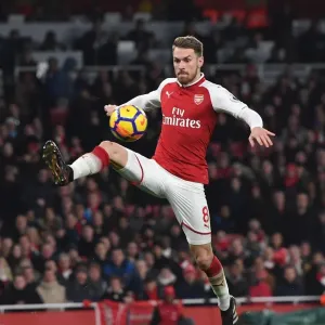 Aaron Ramsey in Action: Arsenal vs Manchester United, Premier League 2017-18 Aaron Ramsey in Action: Arsenal vs Manchester United, Premier League 2017-18