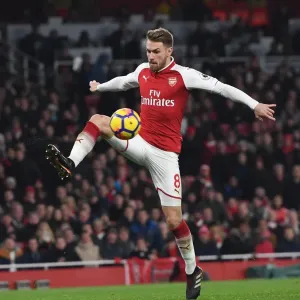 Aaron Ramsey in Action: Arsenal vs Manchester United, Premier League 2017-18 Aaron Ramsey in Action: Arsenal vs Manchester United, Premier League 2017-18