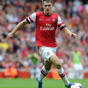 Aaron Ramsey in Action: Arsenal vs Stoke City, Premier League 2013-14 Aaron Ramsey in Action: Arsenal vs Stoke City, Premier League 2013-14
