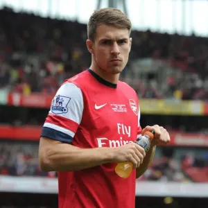 Aaron Ramsey in Action: Arsenal vs Stoke City, Premier League 2013-14 Aaron Ramsey in Action: Arsenal vs Stoke City, Premier League 2013-14