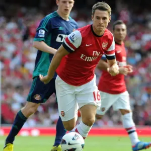Aaron Ramsey in Action: Arsenal vs Sunderland, Premier League 2012-13 Aaron Ramsey in Action: Arsenal vs Sunderland, Premier League 2012-13