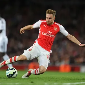 Aaron Ramsey in Action: Arsenal vs Swansea City, Premier League 2014/15 Aaron Ramsey in Action: Arsenal vs Swansea City, Premier League 2014/15