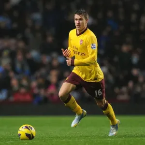 Aaron Ramsey in Action: Aston Villa vs Arsenal, Premier League 2012-13