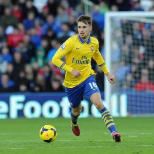 Aaron Ramsey in Action: Cardiff City vs. Arsenal, Premier League 2013-14
