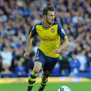 Aaron Ramsey in Action: Everton vs. Arsenal, Premier League 2014/15