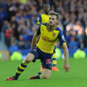 Aaron Ramsey in Action: Everton vs. Arsenal, Premier League 2014/15