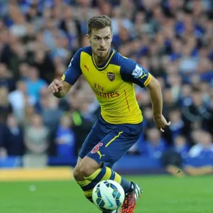 Aaron Ramsey in Action: Everton vs Arsenal, Premier League 2014/15