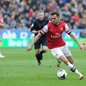 Aaron Ramsey in Action: Hull City vs Arsenal, Premier League 2013-2014