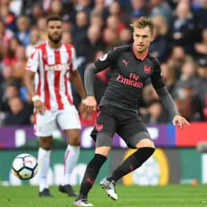 Aaron Ramsey in Action: Stoke City vs. Arsenal, Premier League 2017-18 Aaron Ramsey in Action: Stoke City vs. Arsenal, Premier League 2017-18