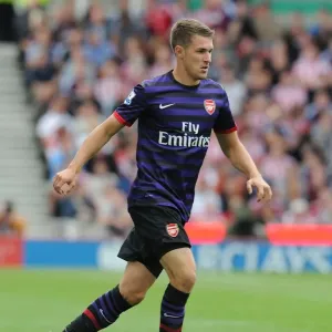Aaron Ramsey in Action: Stoke City vs. Arsenal, Premier League 2012-13 Aaron Ramsey in Action: Stoke City vs. Arsenal, Premier League 2012-13