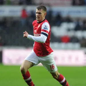Aaron Ramsey in Action: Swansea City vs. Arsenal, Premier League 2012-13 Aaron Ramsey in Action: Swansea City vs. Arsenal, Premier League 2012-13