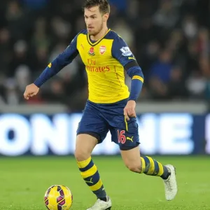Aaron Ramsey in Action: Swansea vs Arsenal, Premier League 2014-15
