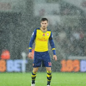 Aaron Ramsey in Action: Swansea vs Arsenal, Premier League 2014-15