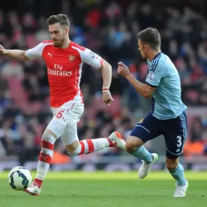 Aaron Ramsey (Arsenal) Aaron Creswell (West Ham). Arsenal 3: 0 West Ham United. Barclays