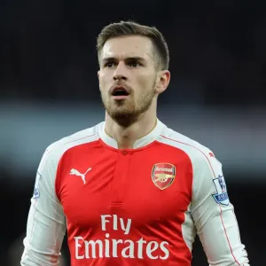 Aaron Ramsey Print: Barclays Premier League Emirates Stadium