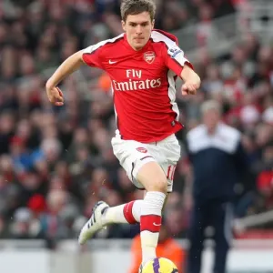 Aaron Ramsey (Arsenal). Arsenal 2: 0 Sunderland. Barclays Premier League
