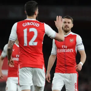 Aaron Ramsey (Arsenal). Arsenal 3: 0 West Ham United. Premier League. Emirates Stadium Aaron Ramsey (Arsenal). Arsenal 3: 0 West Ham United. Premier League. Emirates Stadium