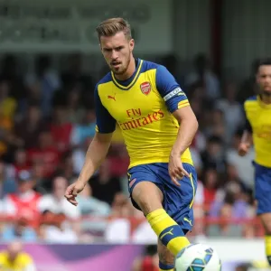 Aaron Ramsey (Arsenal). Boreham Wood 0: 2 Arsenal. Pre Season Friendly. Meadow Park