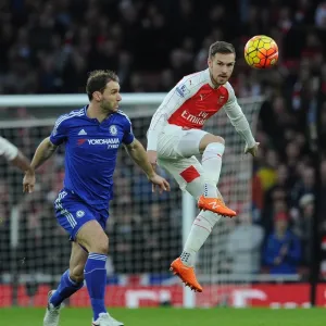 Aaron Ramsey (Arsenal) Branislav Ivanovic (Chelsea) Aaron Ramsey (Arsenal) Branislav Ivanovic (Chelsea)