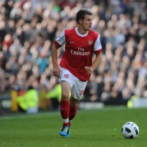 Aaron Ramsey (Arsenal). Fulham 2: 2 Arsenal, Barclays Premier League, Craven Cottage