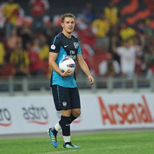 Aaron Ramsey (Arsenal). Malaysia XI 0: 4 Arsenal, Bukit Jalil Stadium, Kuala Lumpur