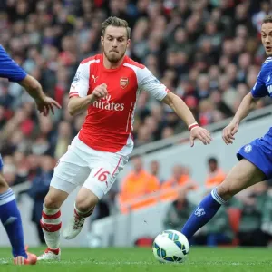Aaron Ramsey (Arsenal) Nemanja Matic (Chelsea). Arsenal 0: 0 Chelsea. Barclays Premier League Aaron Ramsey (Arsenal) Nemanja Matic (Chelsea). Arsenal 0: 0 Chelsea. Barclays Premier League