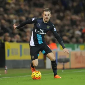 Aaron Ramsey (Arsenal). Norwich City 1: 1 Arsenal. Barclays Premier League. Carrow Road Aaron Ramsey (Arsenal). Norwich City 1: 1 Arsenal. Barclays Premier League. Carrow Road