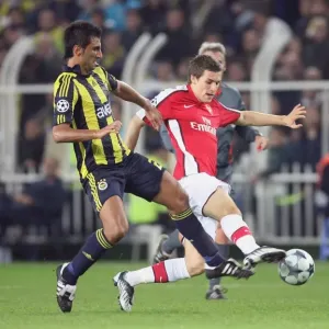 Aaron Ramsey (Arsenal) Selcuk Sahin (Fenerbahce) Aaron Ramsey (Arsenal) Selcuk Sahin (Fenerbahce)