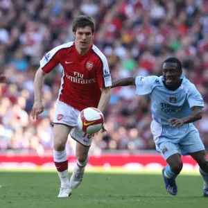 Aaron Ramsey (Arsenal) Shaun Wright-Phillips (Man City) Aaron Ramsey (Arsenal) Shaun Wright-Phillips (Man City)
