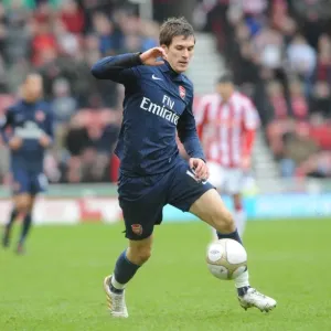 Aaron Ramsey (Arsenal). Stoke City 3: 1 Arsenal, FA Cup 4th round, The Britannia Stadium